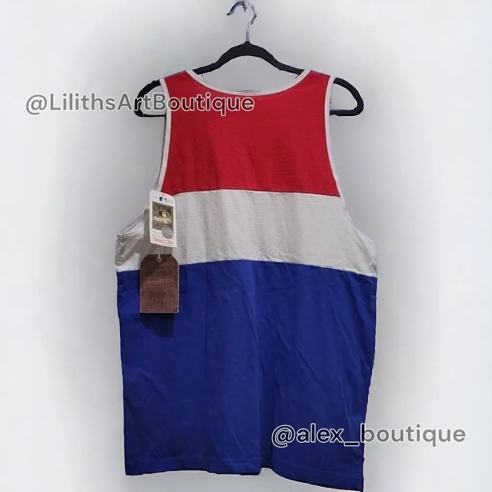 Texas Rangers Mitchell & Ness Home Stand Tanktop(N019)-Size XL for Men